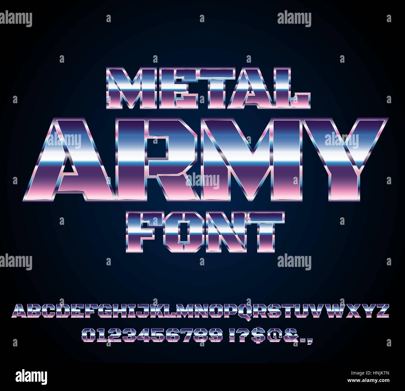 Avenir rétro Font Illustration de Vecteur