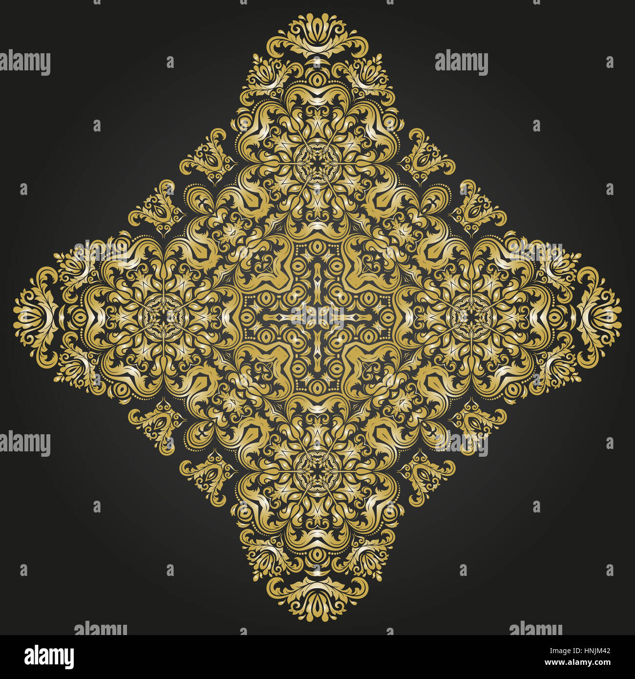 Élégant ornement dans le style d'Barogue Banque D'Images