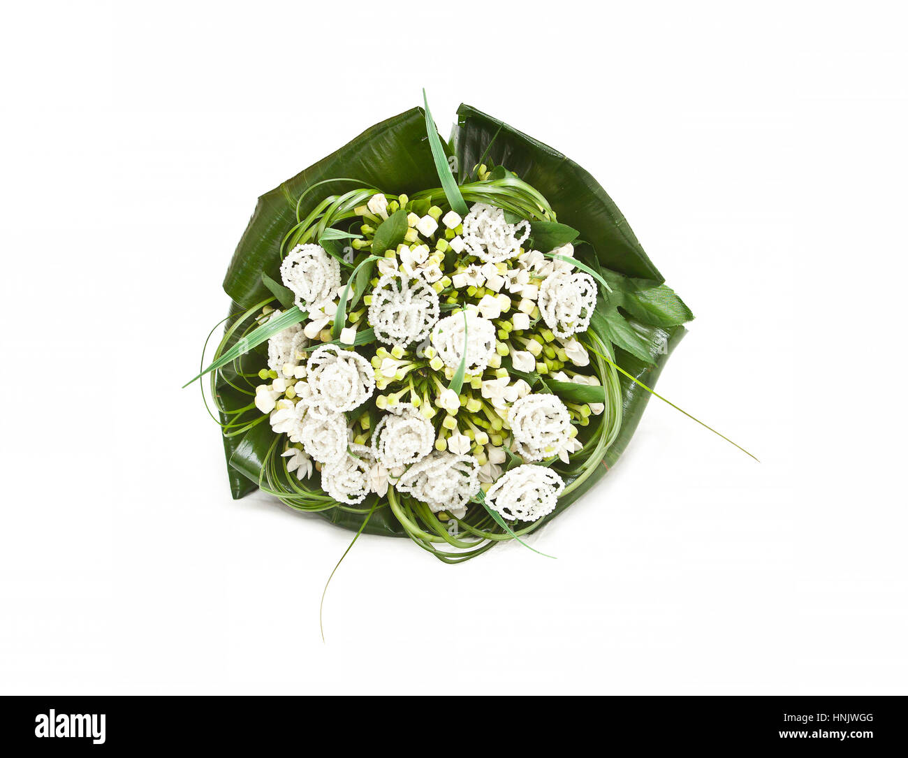 Mariage bouquet isolé sur fond blanc. Banque D'Images