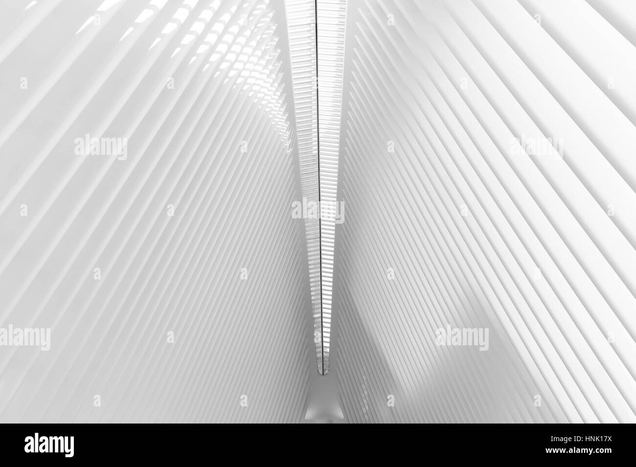 Santiago Calatrava's World Trade Center Transportation Hub. Aug, 2016. New York City, États-Unis Banque D'Images