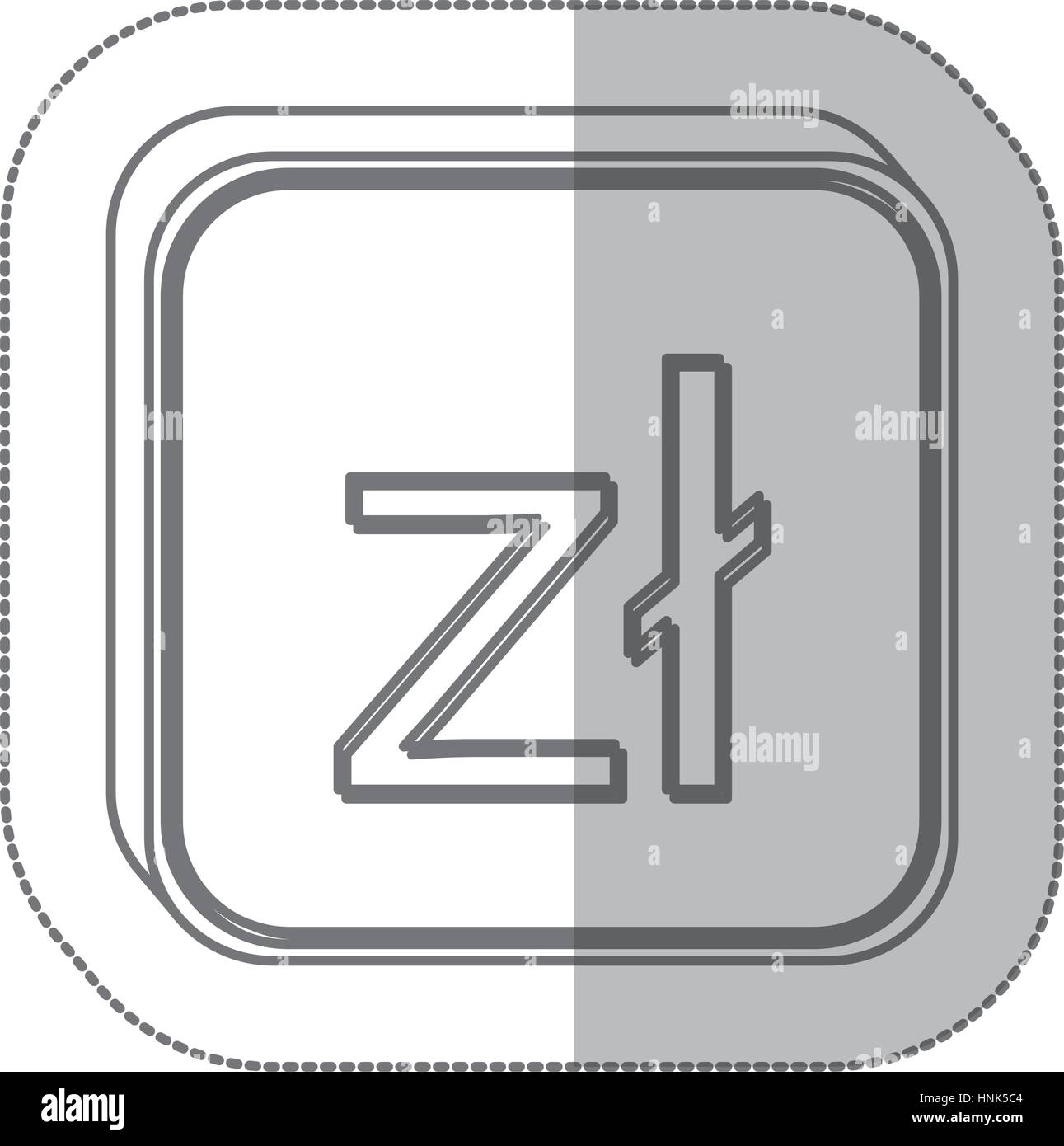 Polish zloty symbole monétaire de droit, vector illustration Illustration de Vecteur