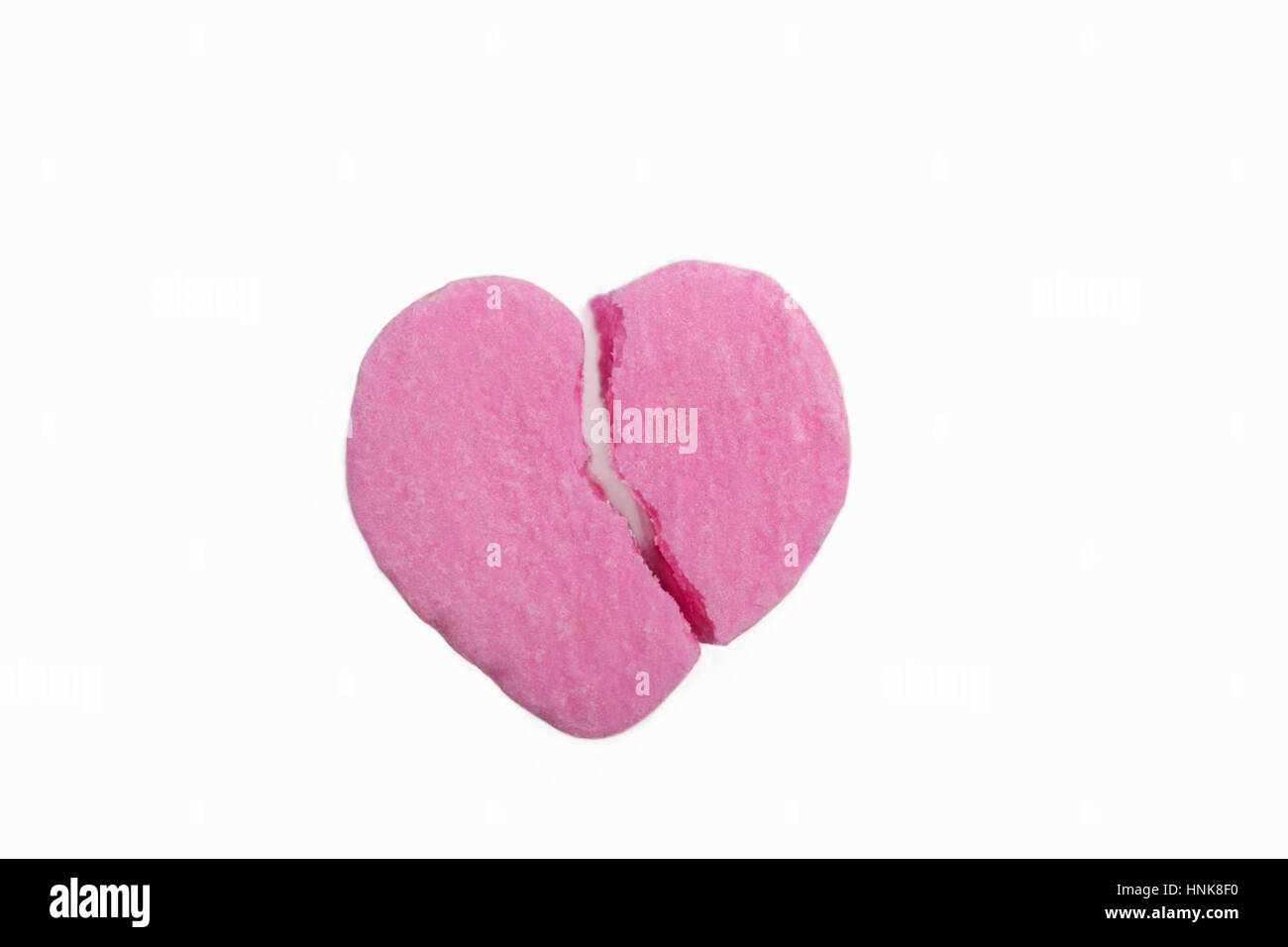 Un casse bonbons coeur rose Banque D'Images