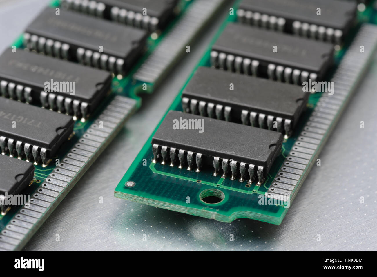 SIMM 72 broches gros plan RAM Banque D'Images