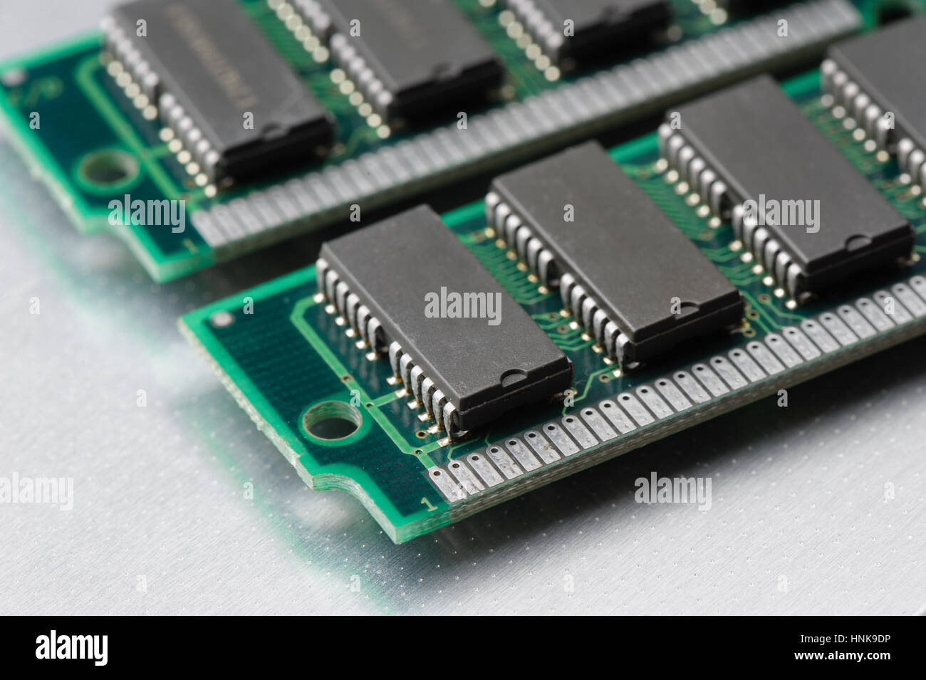 SIMM 72 broches gros plan RAM Banque D'Images