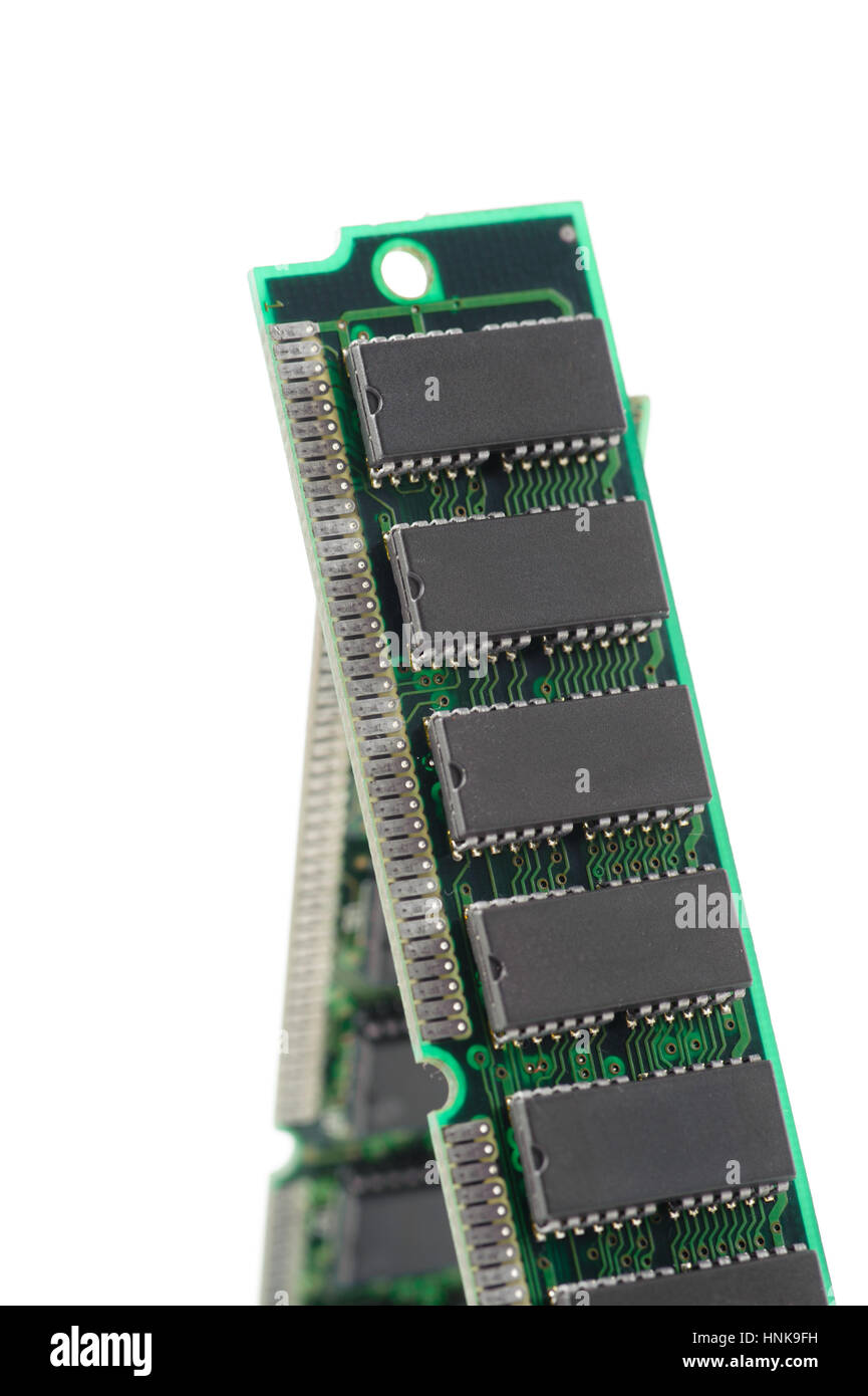 SIMM 72 broches gros plan RAM Banque D'Images
