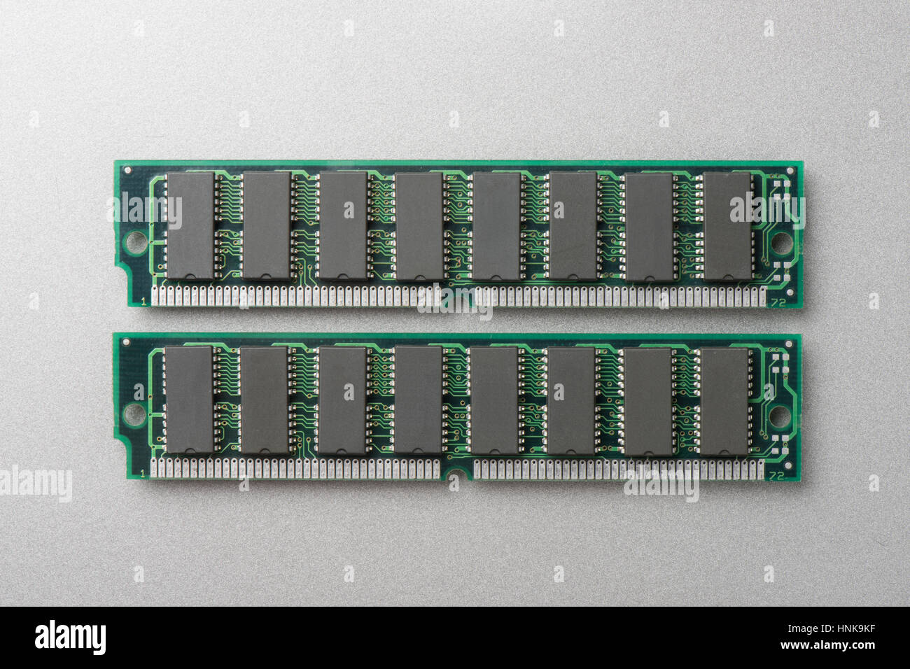 SIMM 72 broches gros plan RAM Banque D'Images