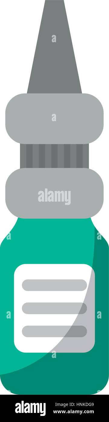 Eye drop bottle medicine vector illustration eps 10 Illustration de Vecteur