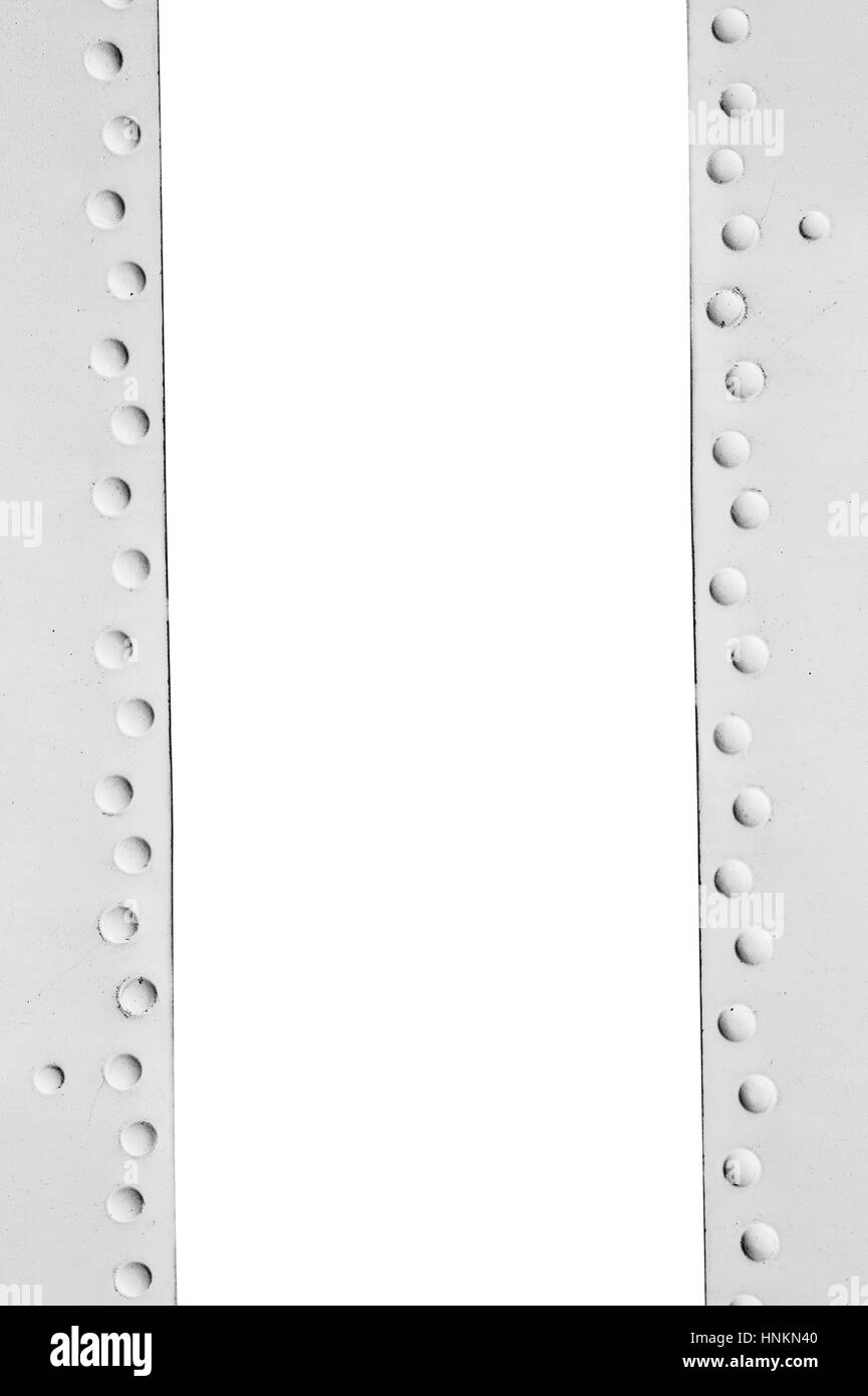 Cadre en métal avec rivets et l'espace pour le texte Banque D'Images