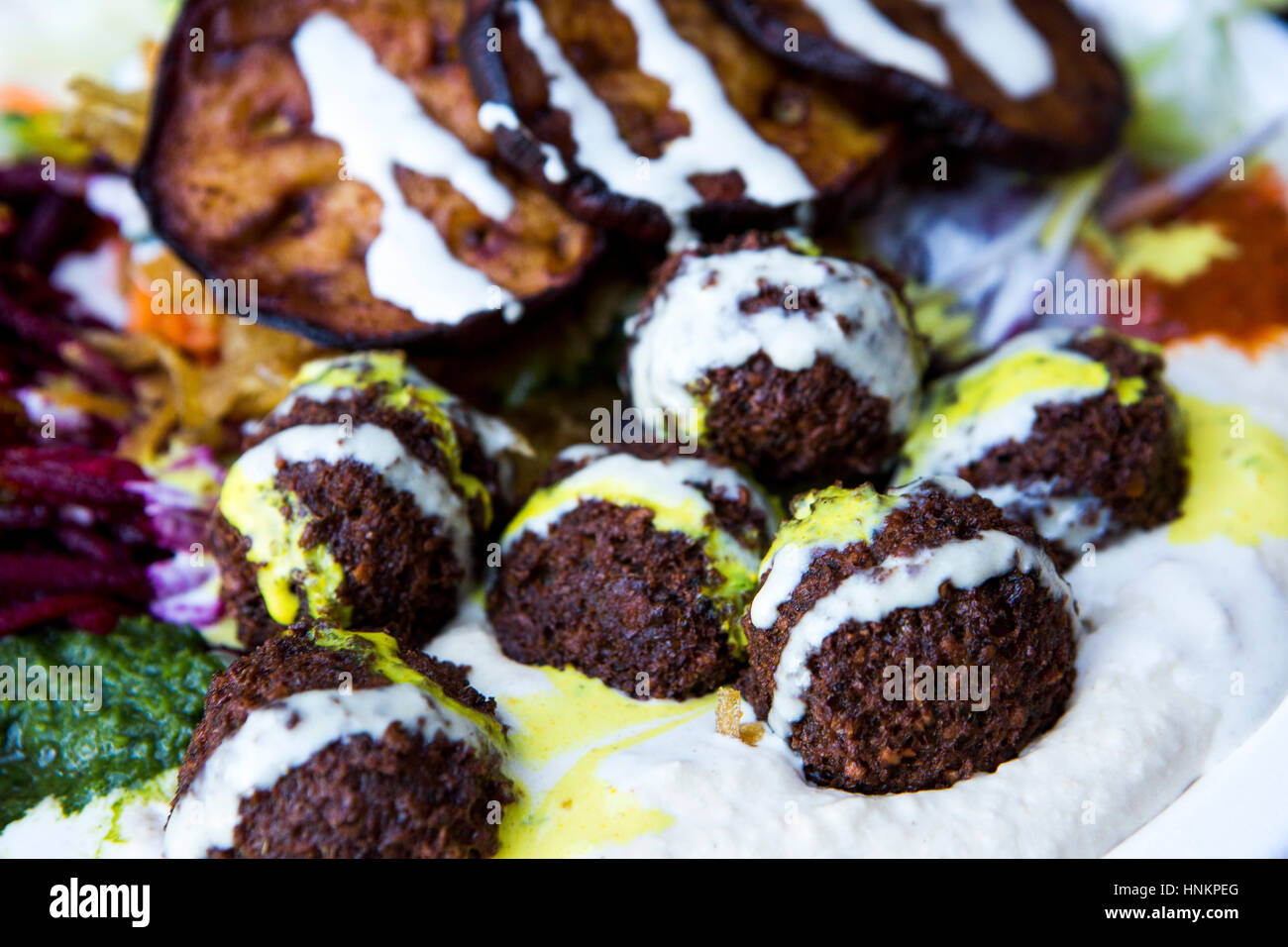 Falafel, rue libanais de la nourriture. Banque D'Images
