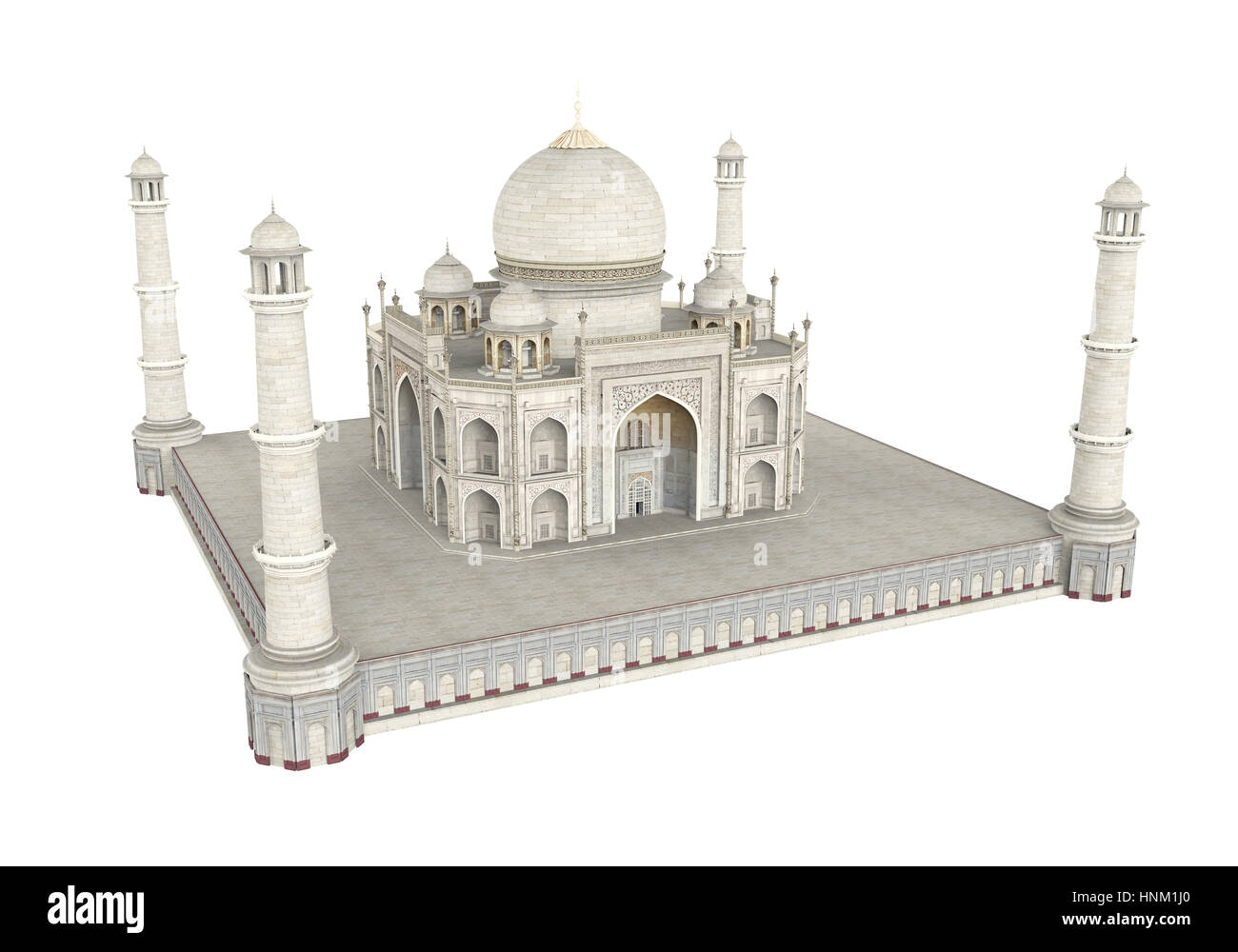 Taj Mahal Isolated Banque D'Images