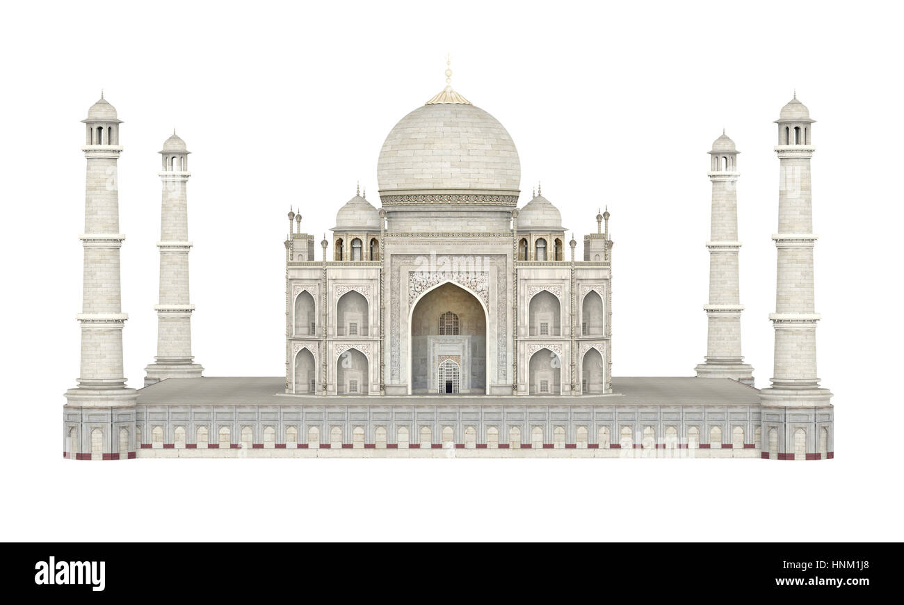 Taj Mahal Isolated Banque D'Images