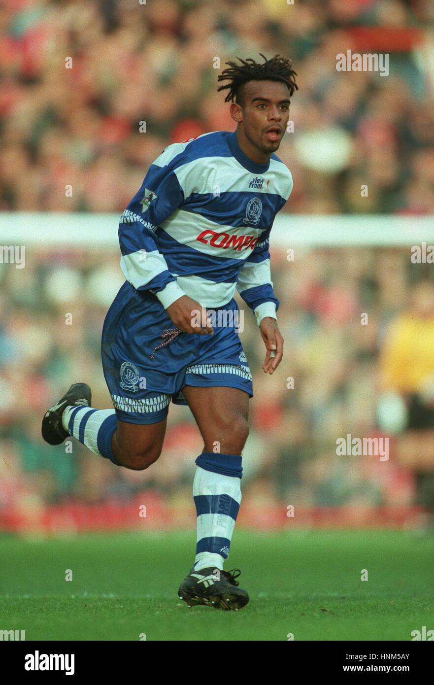 TREVOR SINCLAIR Queens Park Rangers FC 08 Janvier 1996 Banque D'Images