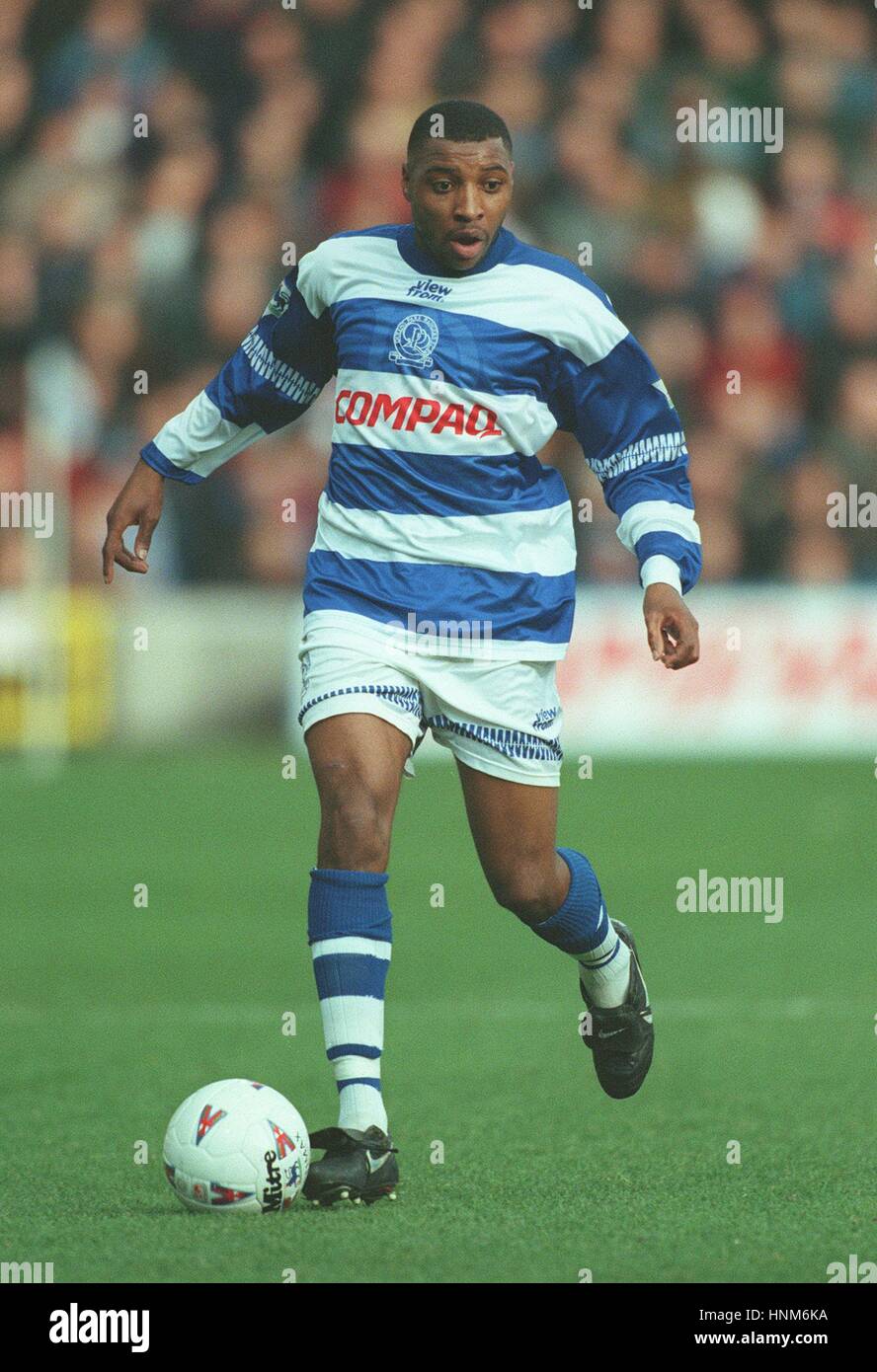 ANDY IMPEY Queens Park Rangers FC 14 mars 1996 Banque D'Images