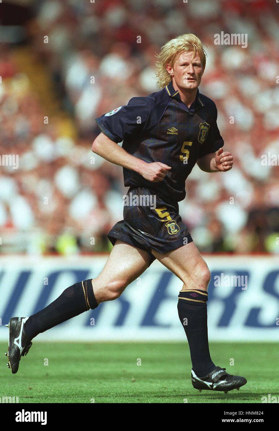 COLIN HENDRY ECOSSE & Blackburn Rovers FC 18 Juin 1996 Banque D'Images
