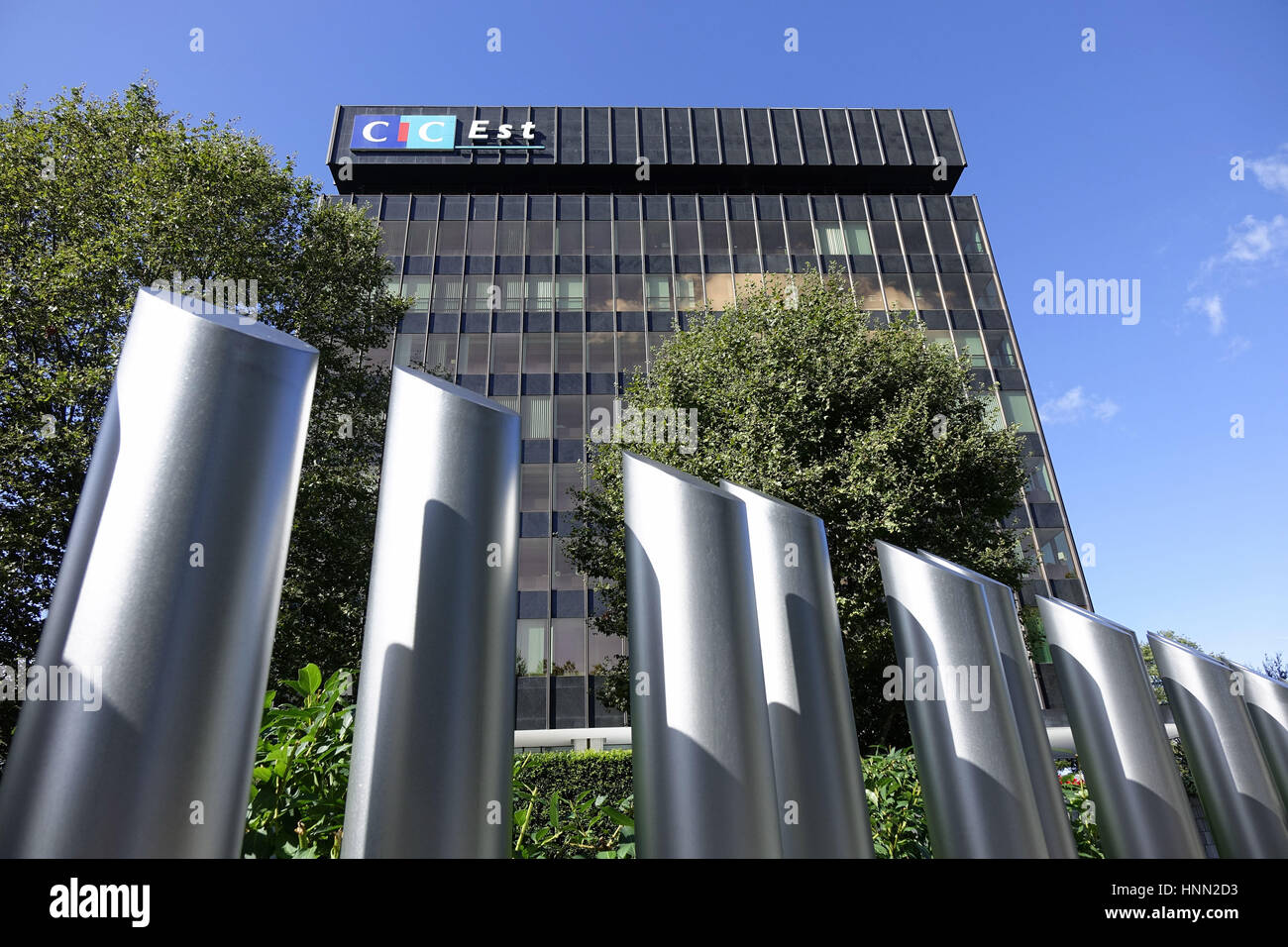Un bâtiment de la 'Credit Industriel et Commercial (CIC) est' bank à Strasbourg en France. Prise le 21.08.2016. Photo : S. Steinach - AUCUN FIL SERVICE - dans le monde entier d'utilisation | Banque D'Images