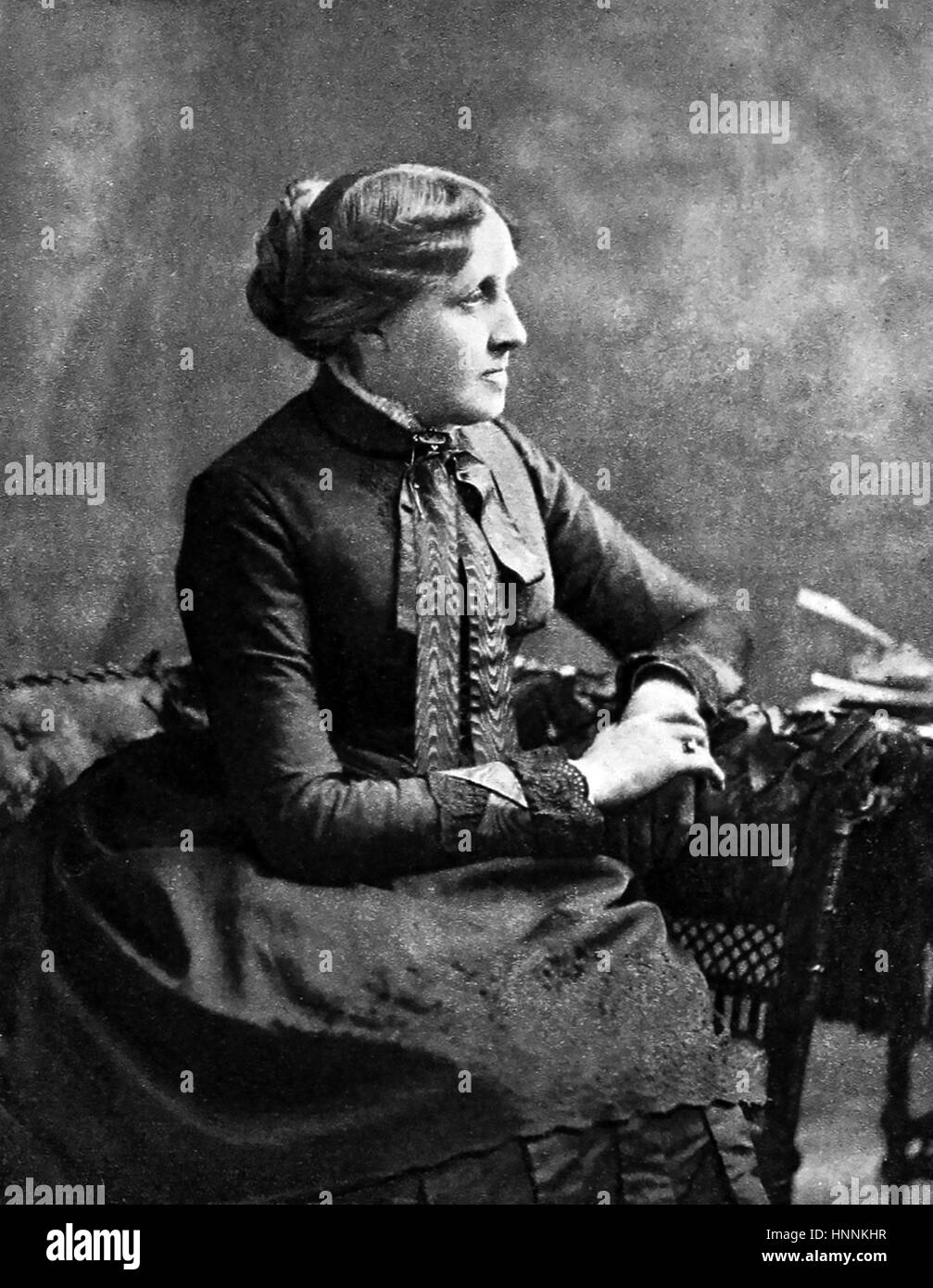 LOUISA MAY ALCOTT (1832-1888) écrivain américain Banque D'Images