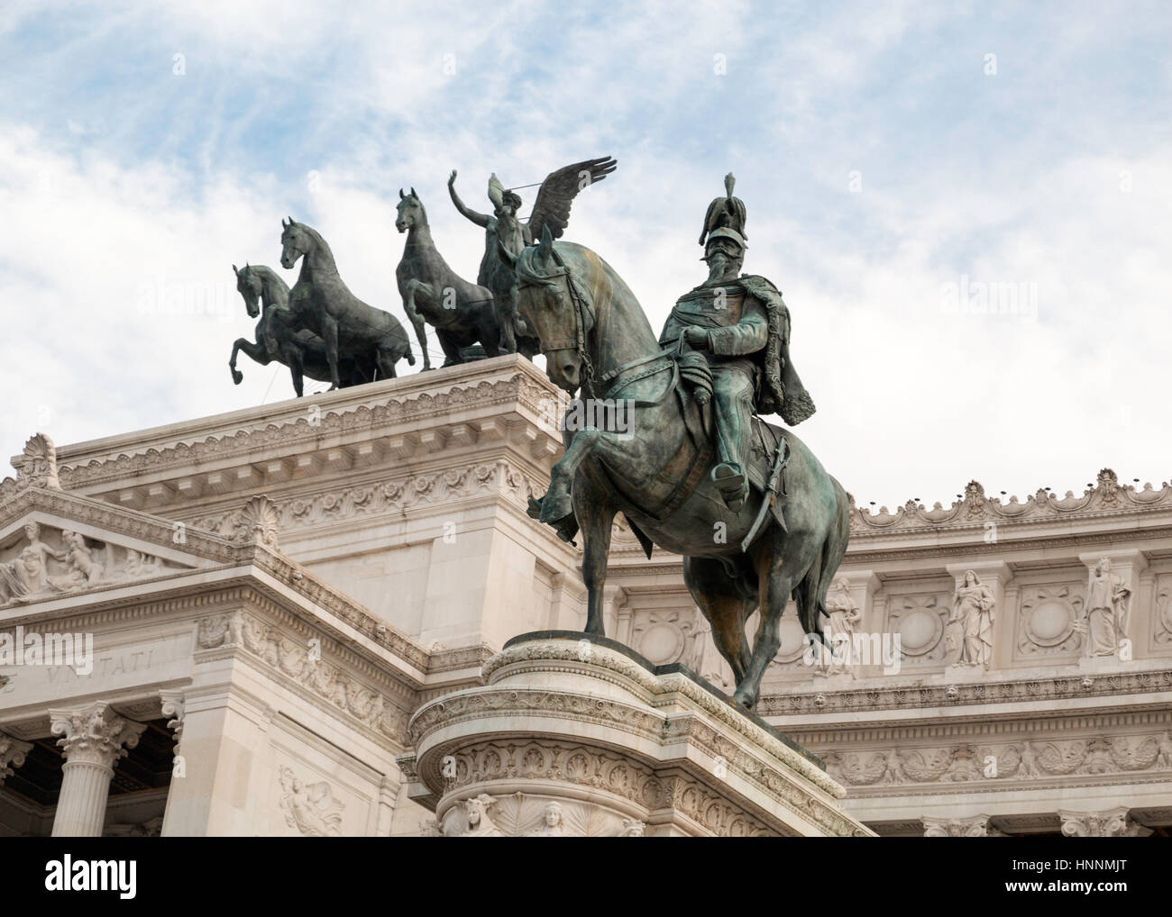 Statue de l'Altare della Patria, Rome, Italie Banque D'Images