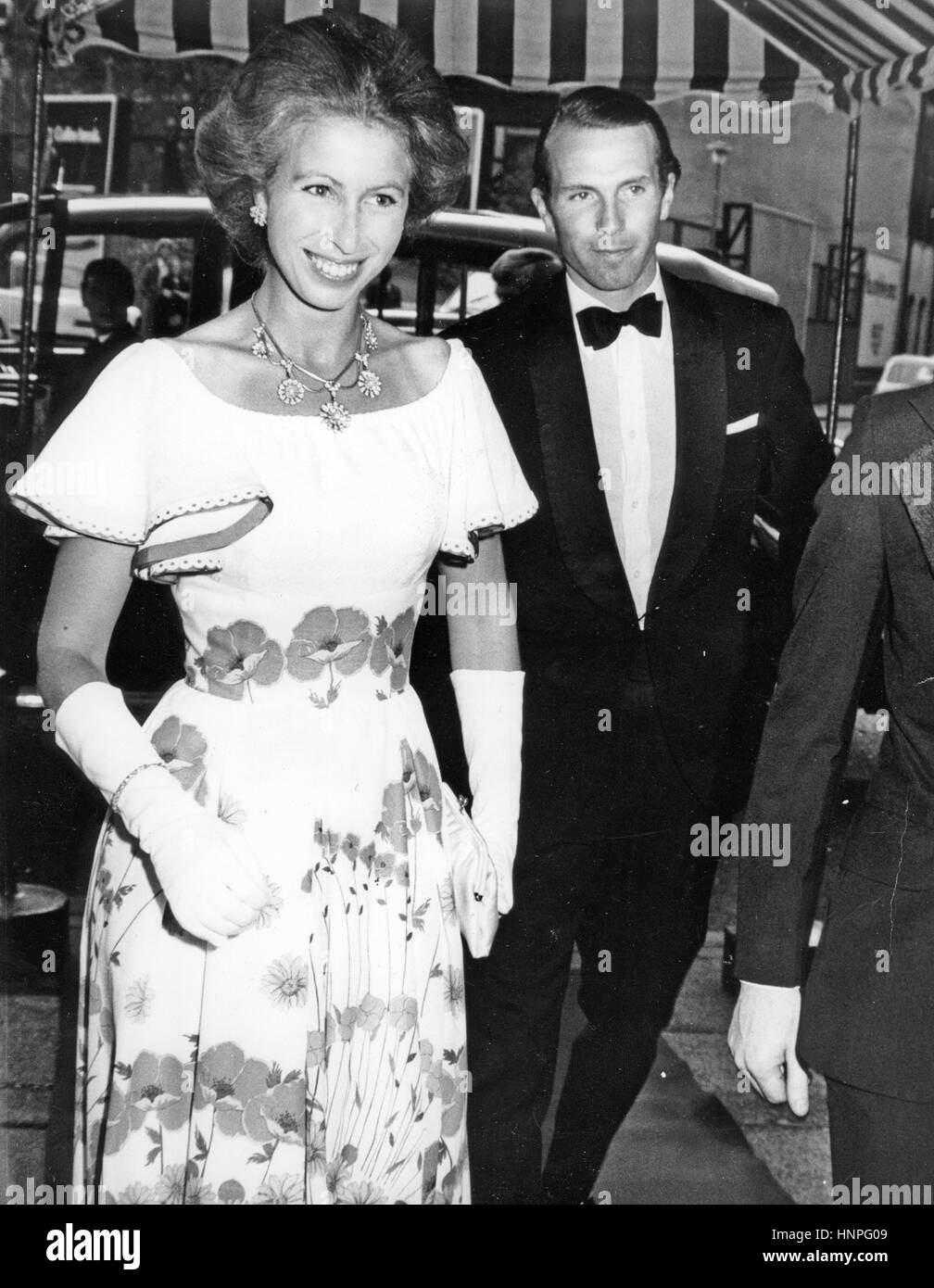 La princesse Anne avec Mark Phillips environ 1982 Banque D'Images