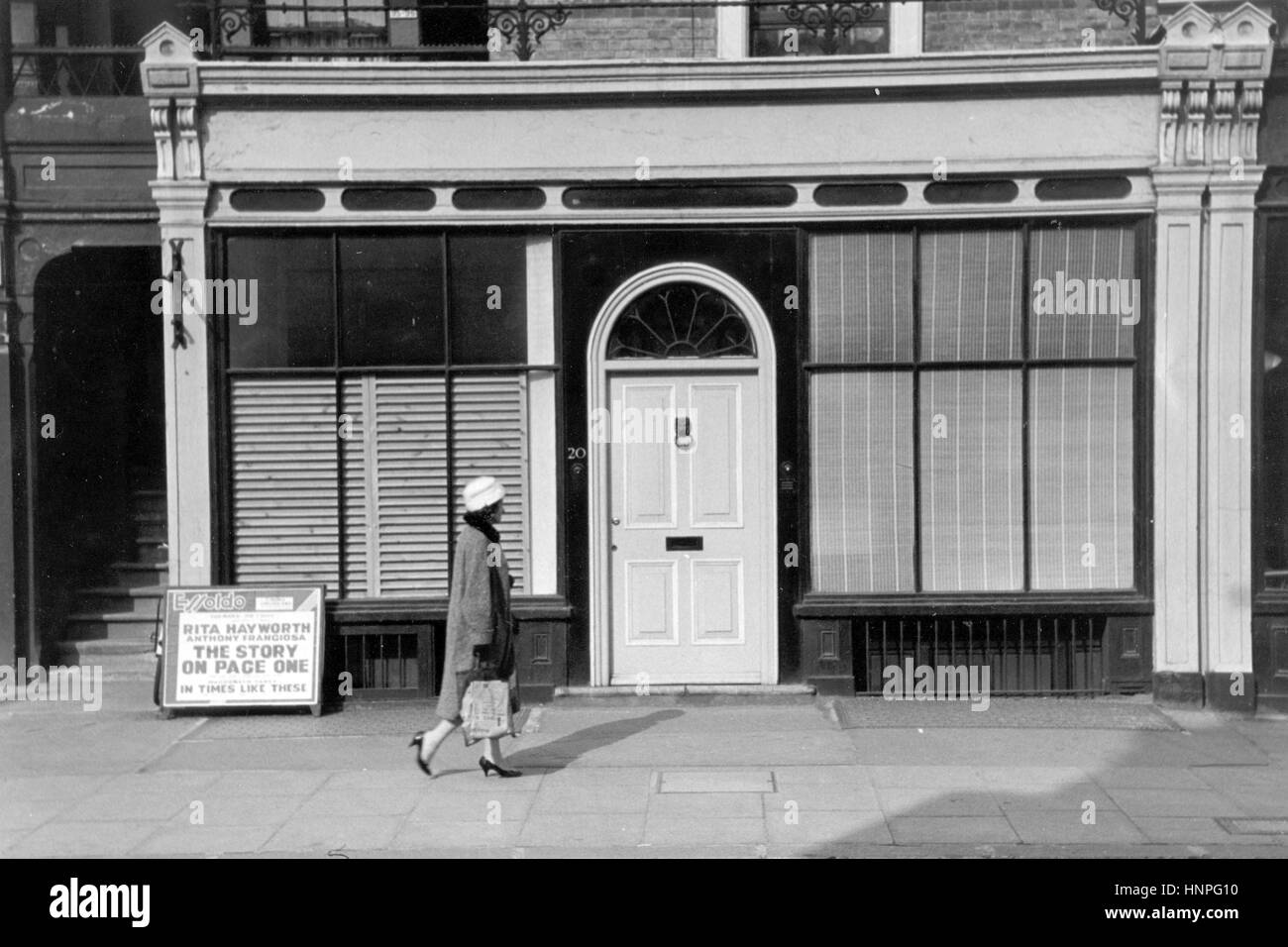 ANTHONY ARMSTRONG-JONES (1930-2017) ancien studio à 20 Pimlico Road, London, SW3, en 1959 Banque D'Images