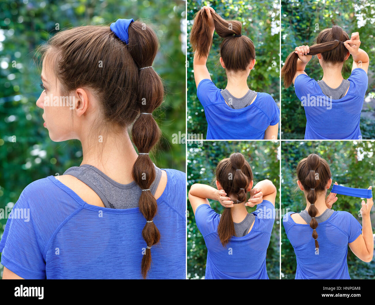 Coiffure Simple Queue De Cheval De Sport Avec Scrunchy
