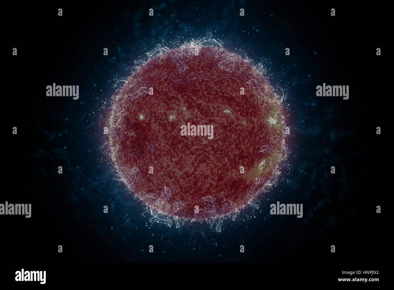 Planète dans l'eau - Di Science fiction art. système solaire. Éléments de cette image fournie par la NASA Banque D'Images
