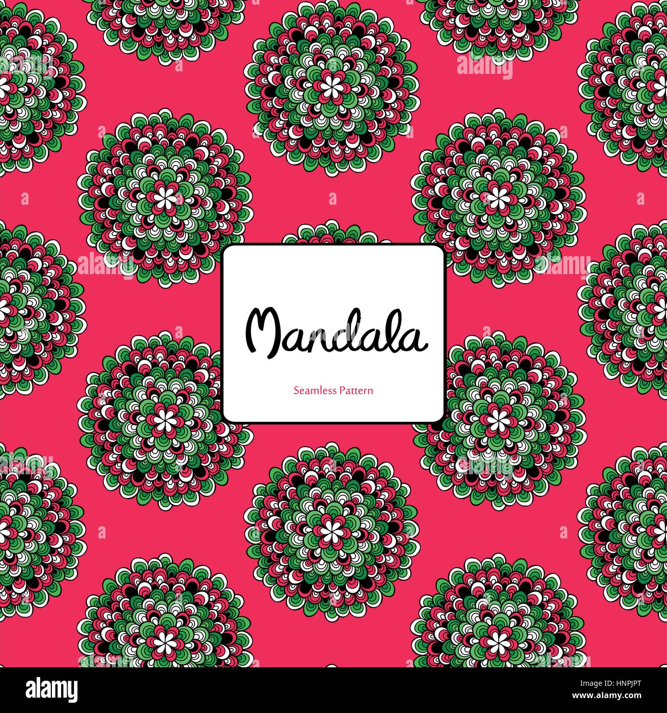 Mandala. Rond coloré ornement. Page à colorier. Vector illustration modèle transparent Illustration de Vecteur