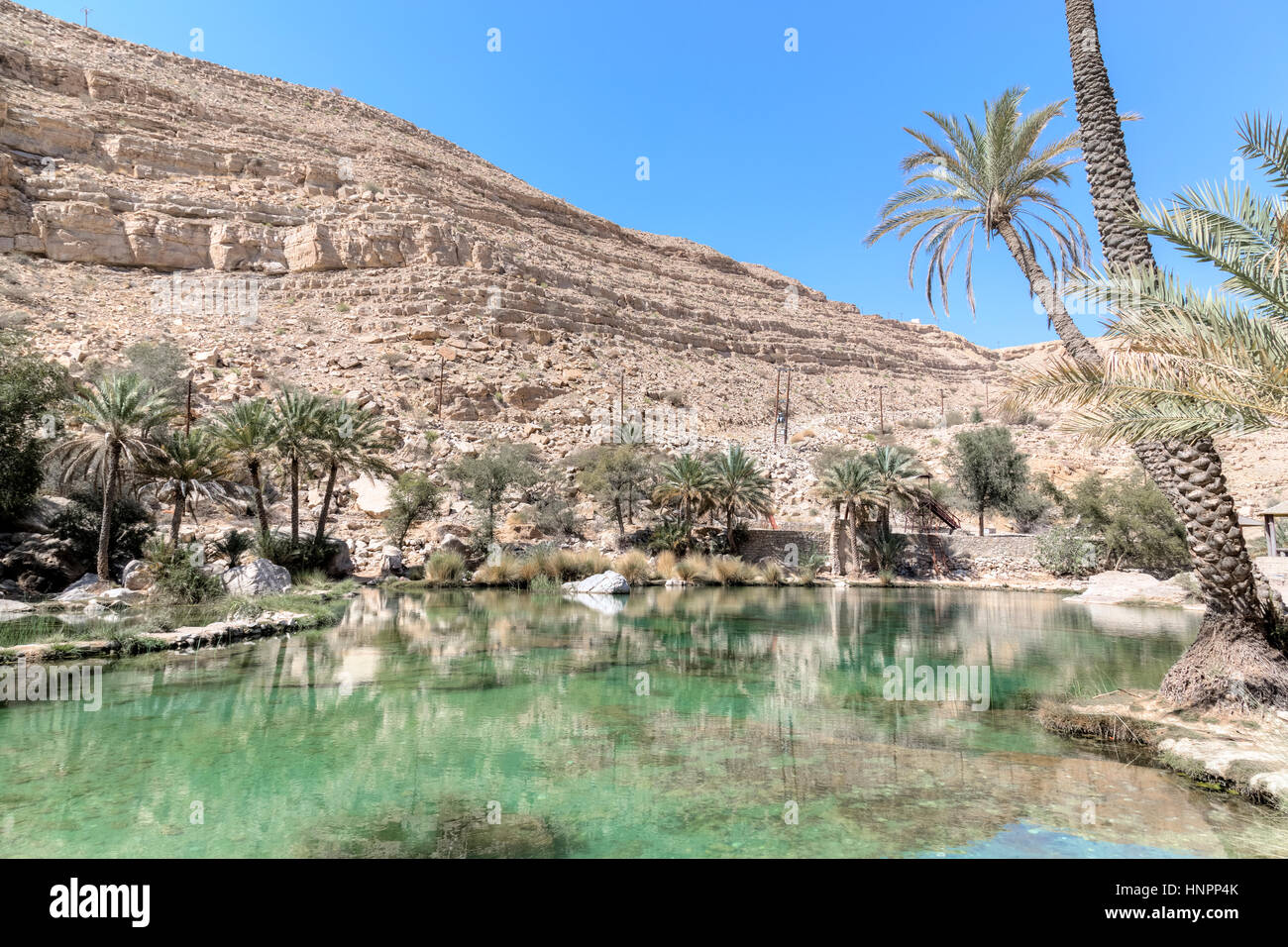 Wadi Bani Khalid, Oman, au Moyen-Orient, en Asie Banque D'Images