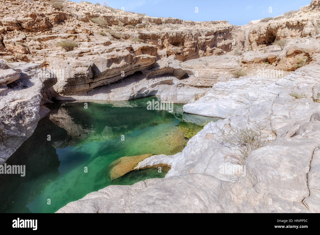 Wadi Bani Khalid, Oman, au Moyen-Orient, en Asie Banque D'Images