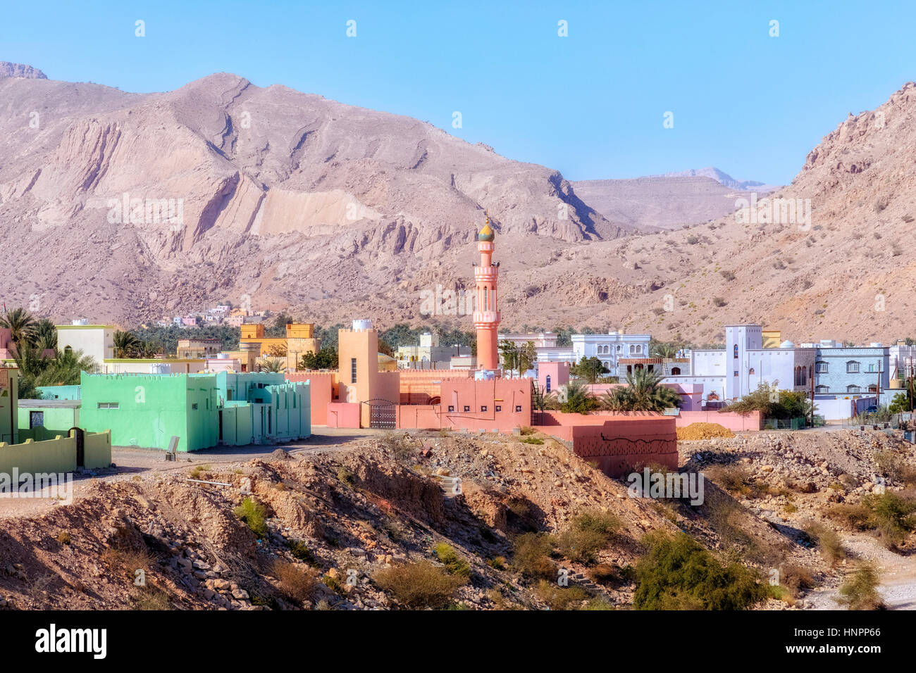 Wadi Bani Khalid, Oman, au Moyen-Orient, en Asie Banque D'Images