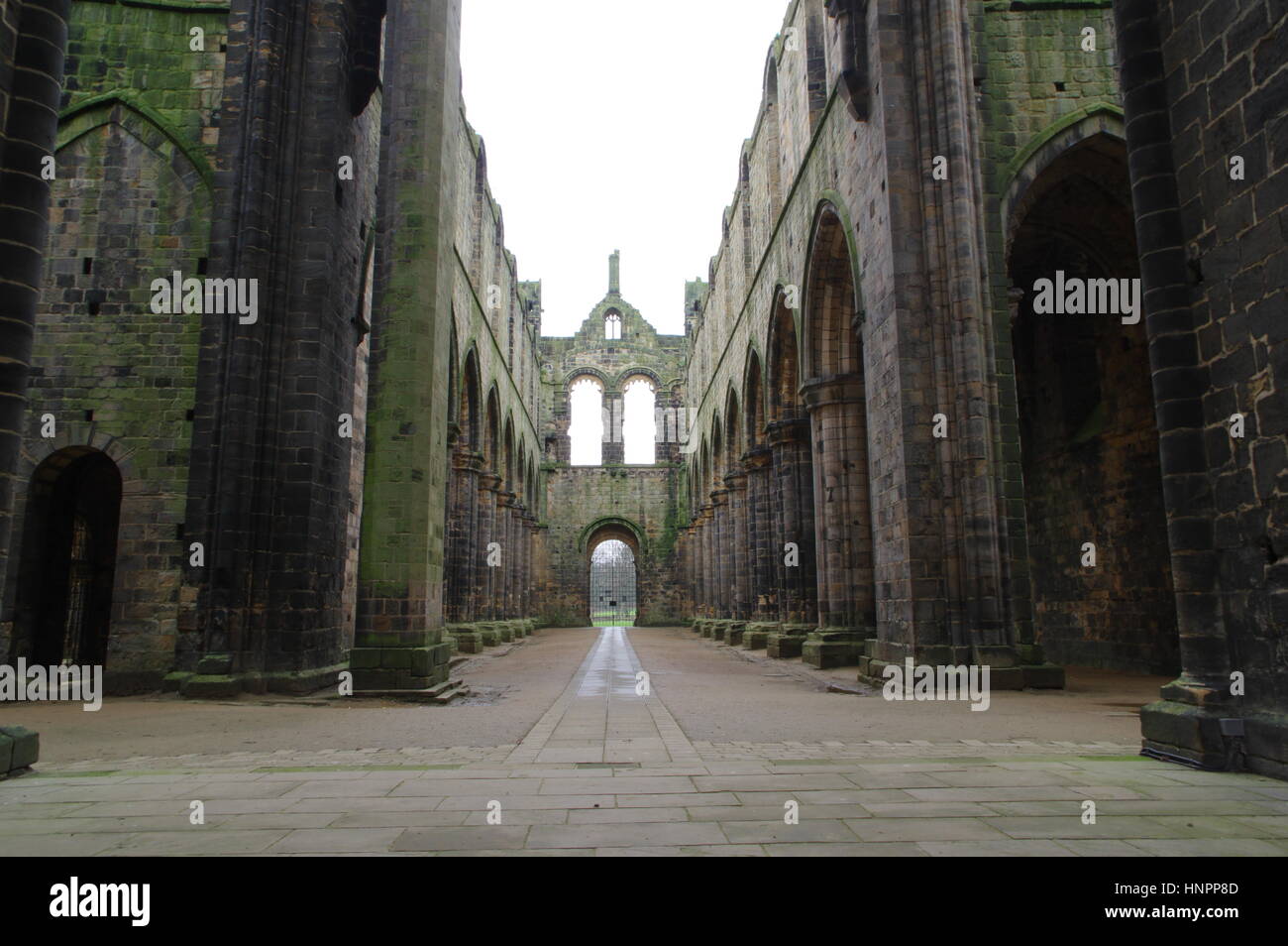 Kirkstall Abbey, Leeds, West Yorkshire Banque D'Images