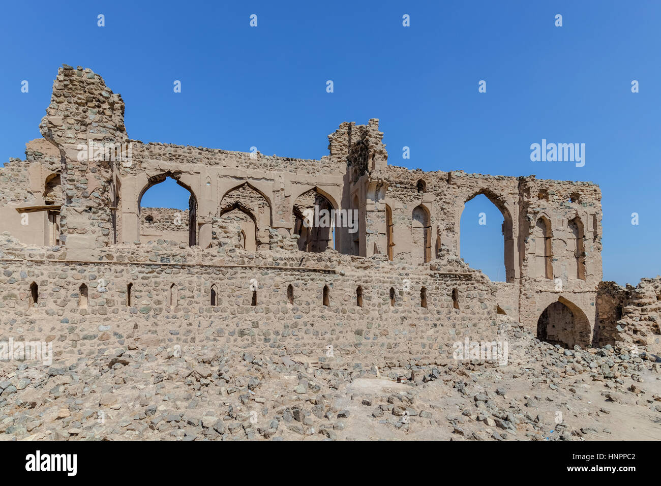 Village abandonné à l'IBRA, Oman, au Moyen-Orient, en Asie Banque D'Images