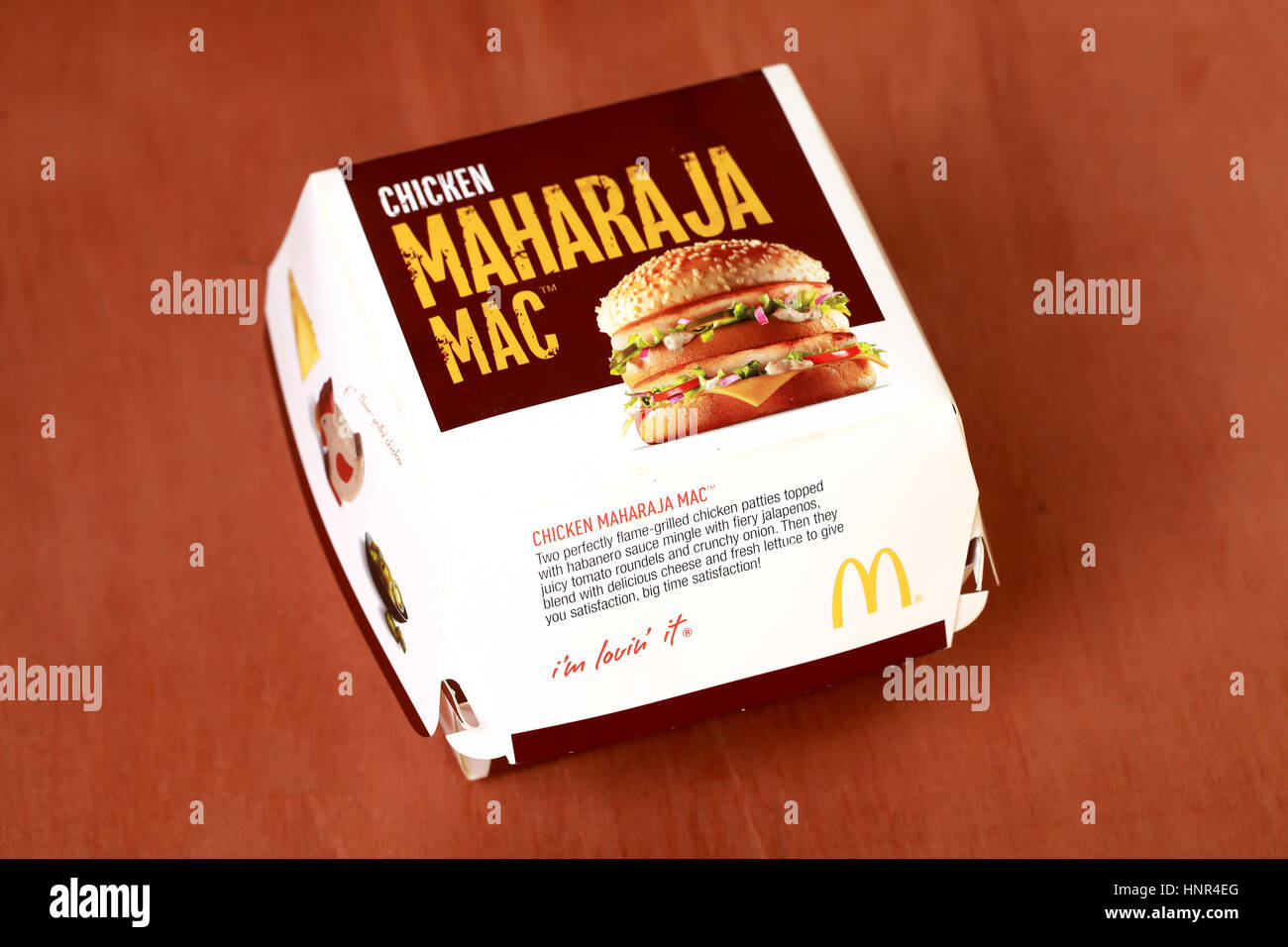 McDonald's Chicken Maharaja Mac Banque D'Images