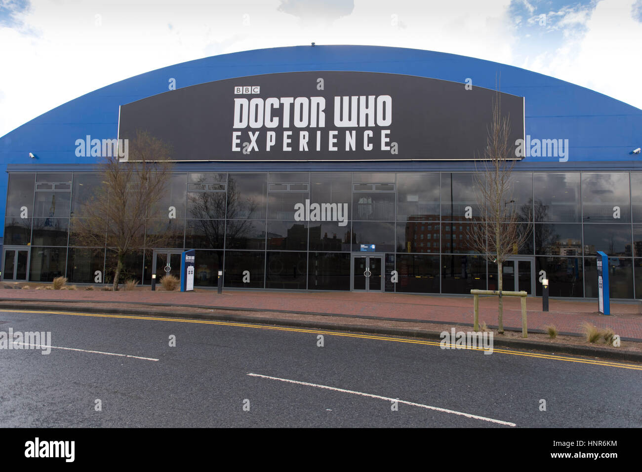 Une vue générale de la BBC Doctor Who Expérience dans la construction de la baie de Cardiff, Pays de Galles, Royaume-Uni. Banque D'Images