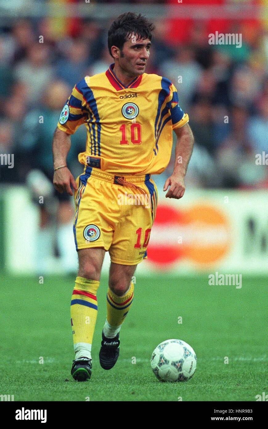 GHEORGHE HAGI ROUMANIE & FC BARCELONE 13 Juin 1996 Banque D'Images