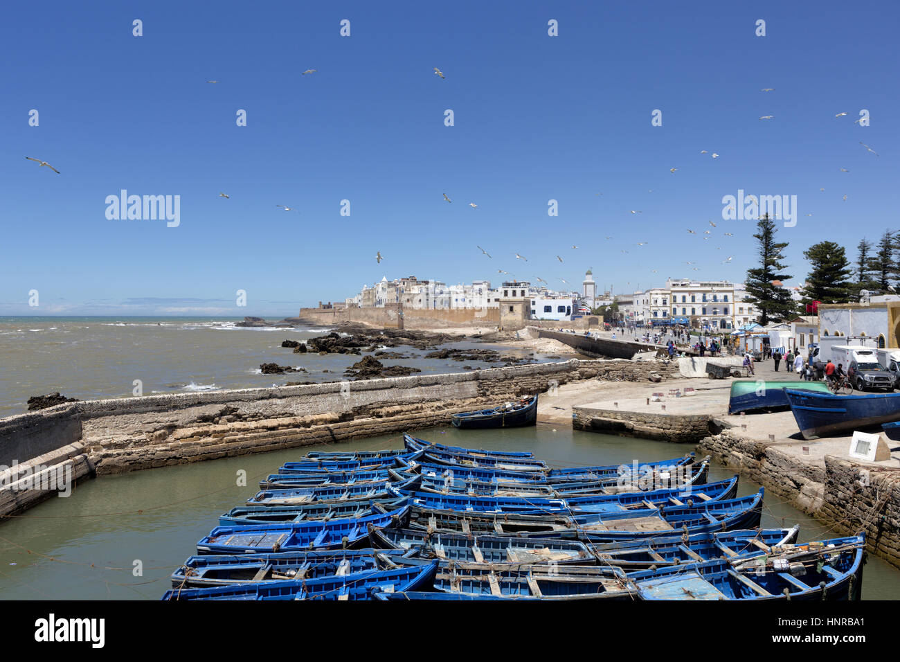 Stock Photo - Port, Essaouira, Côte Atlantique, Maroc, Afrique du Nord Banque D'Images