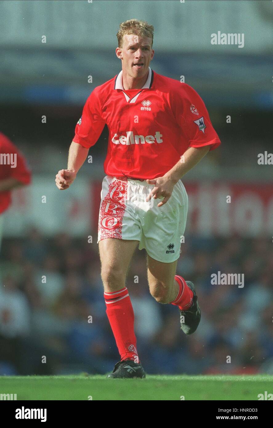 ROBBIE MUSTOE MIDDLESBROUGH FC 15 Septembre 1996 Banque D'Images