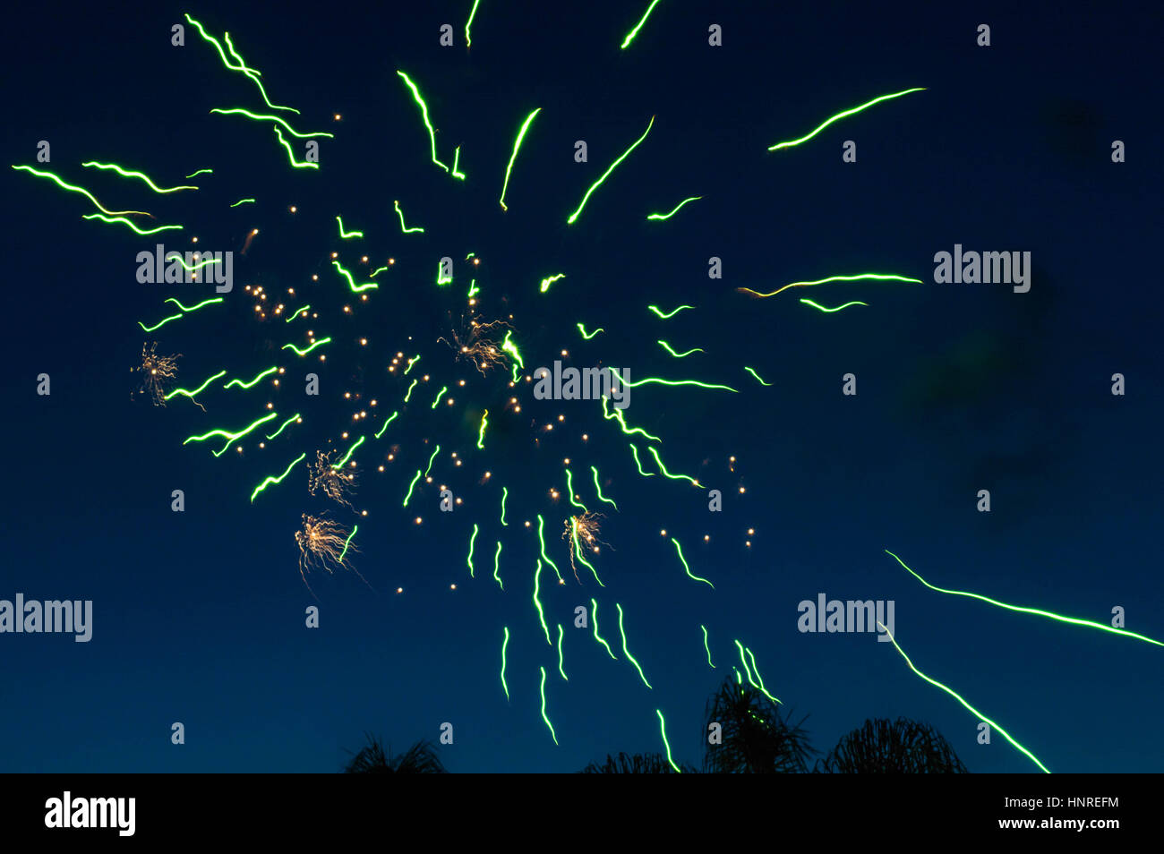 Feu d'artifice juillet 4e Banque D'Images