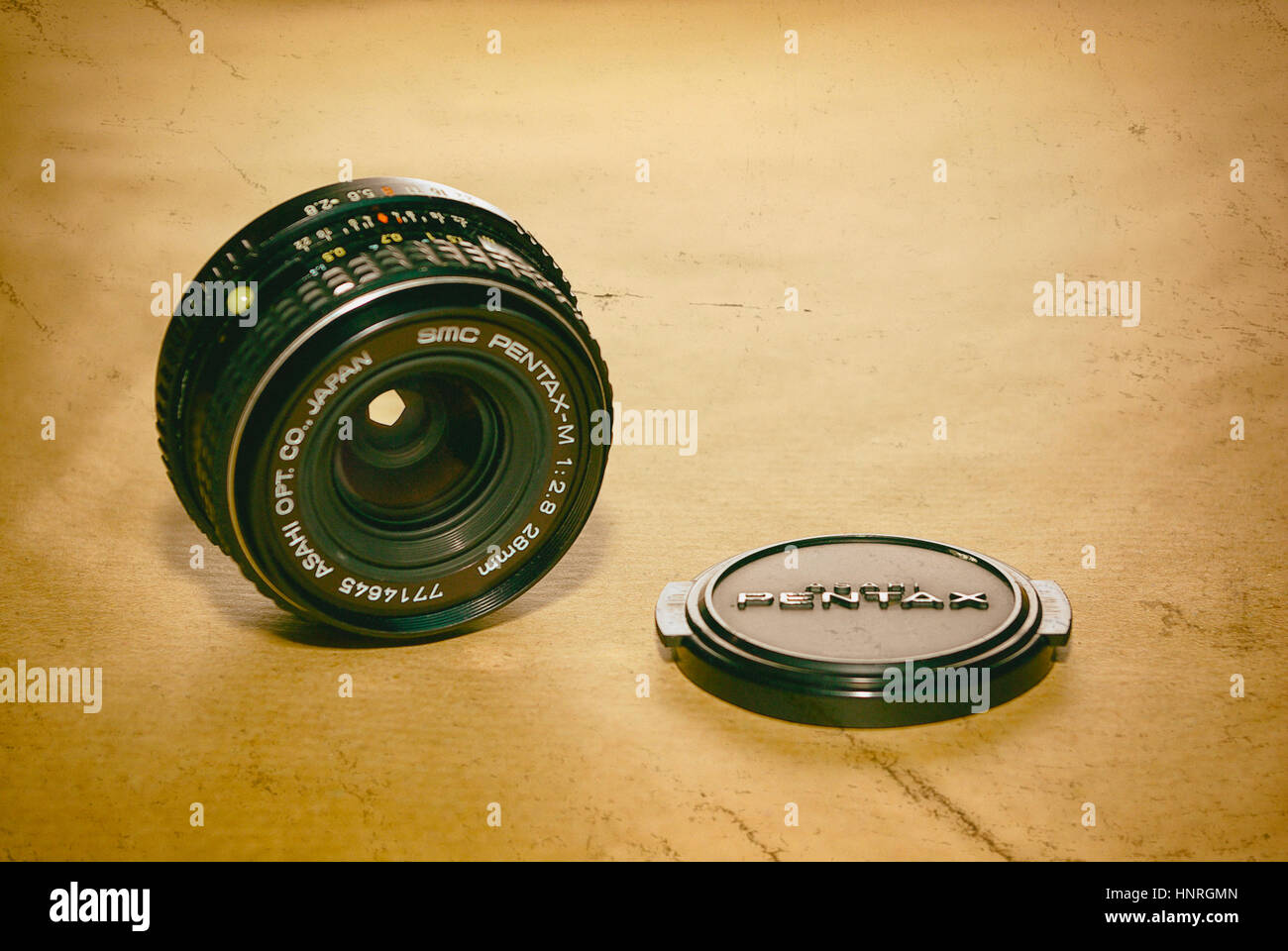 Ainsi de l'objectif grand angle Pentax Asahi. Banque D'Images