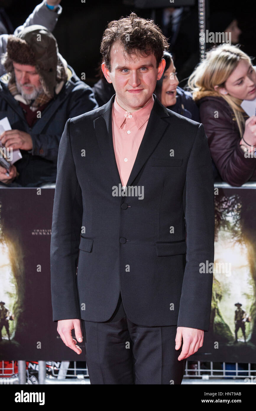 Londres, Royaume-Uni. 16 Février, 2017. Acteur Harry Melling. UK Premiere en célébration de Bazar meilleur de la question de l'animation La cité perdue de Z avec Robert Pattinson, Sienna Miller et Charlie Hunnam. Credit : Bettina Strenske/Alamy Live News Banque D'Images