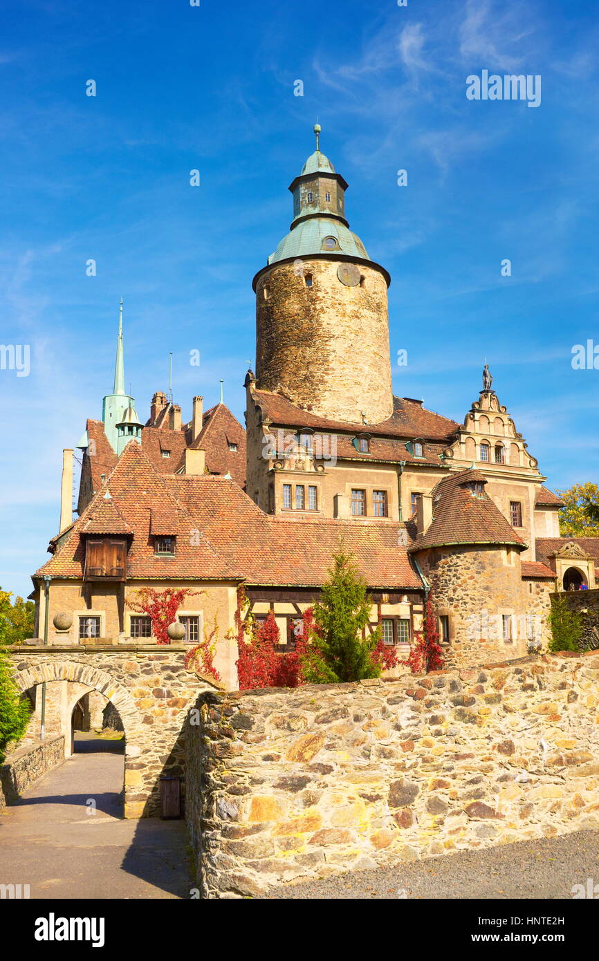 Château Czocha, Basse Silésie, Pologne, Europe Banque D'Images