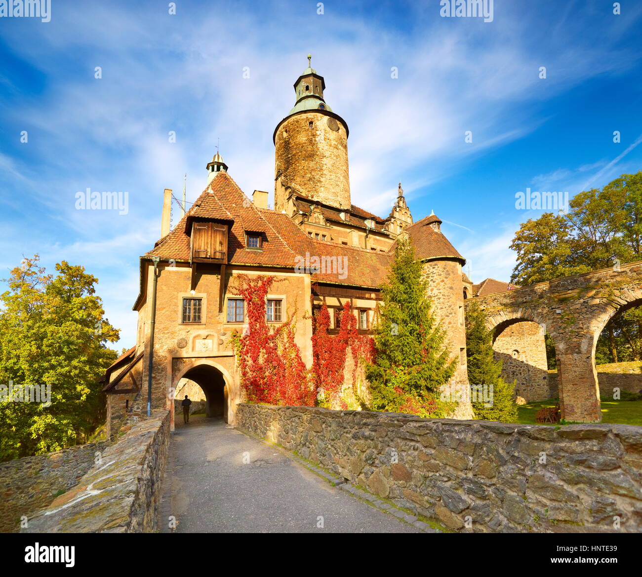Château Czocha, Basse Silésie, Pologne, Europe Banque D'Images