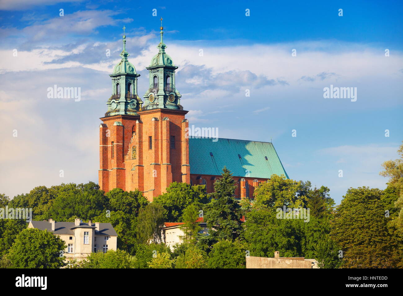 Gniezno - Cathédrale, Pologne Banque D'Images