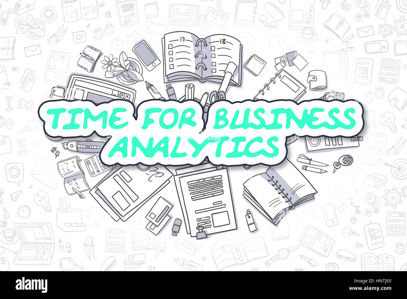 Time for Business Analytics - Concept d'affaires. Banque D'Images