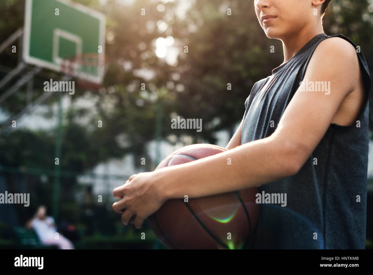 L'athlète de basket-ball jeu de compétences Sport Concept Banque D'Images