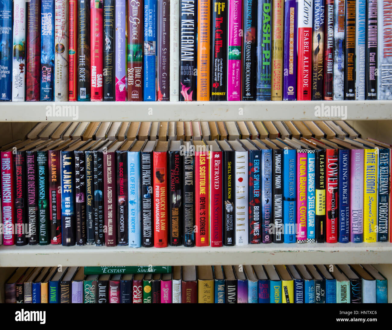 Étagères de livres Banque D'Images