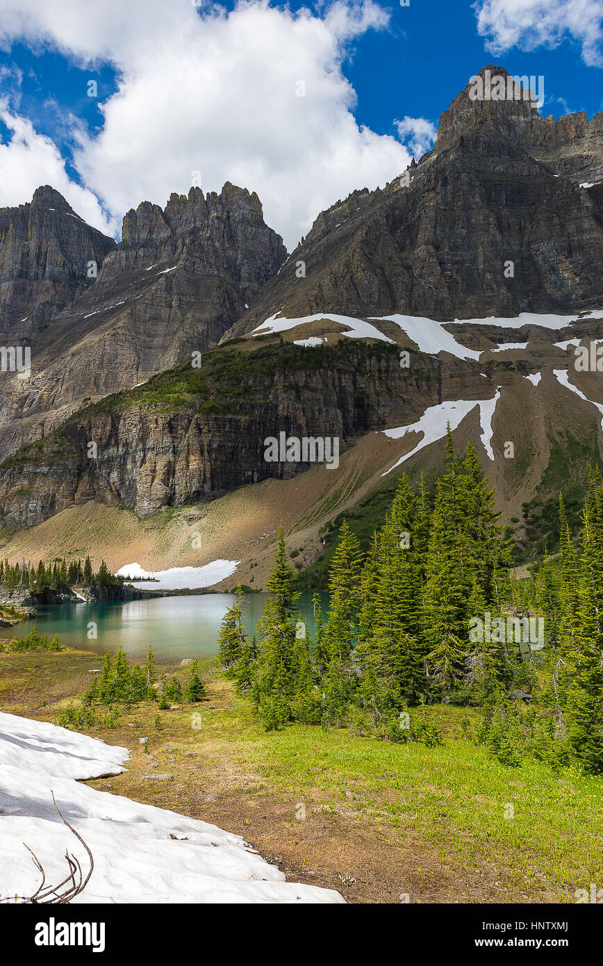 Belle photographie landscpae dans le parc national des Glaciers du Montana Banque D'Images