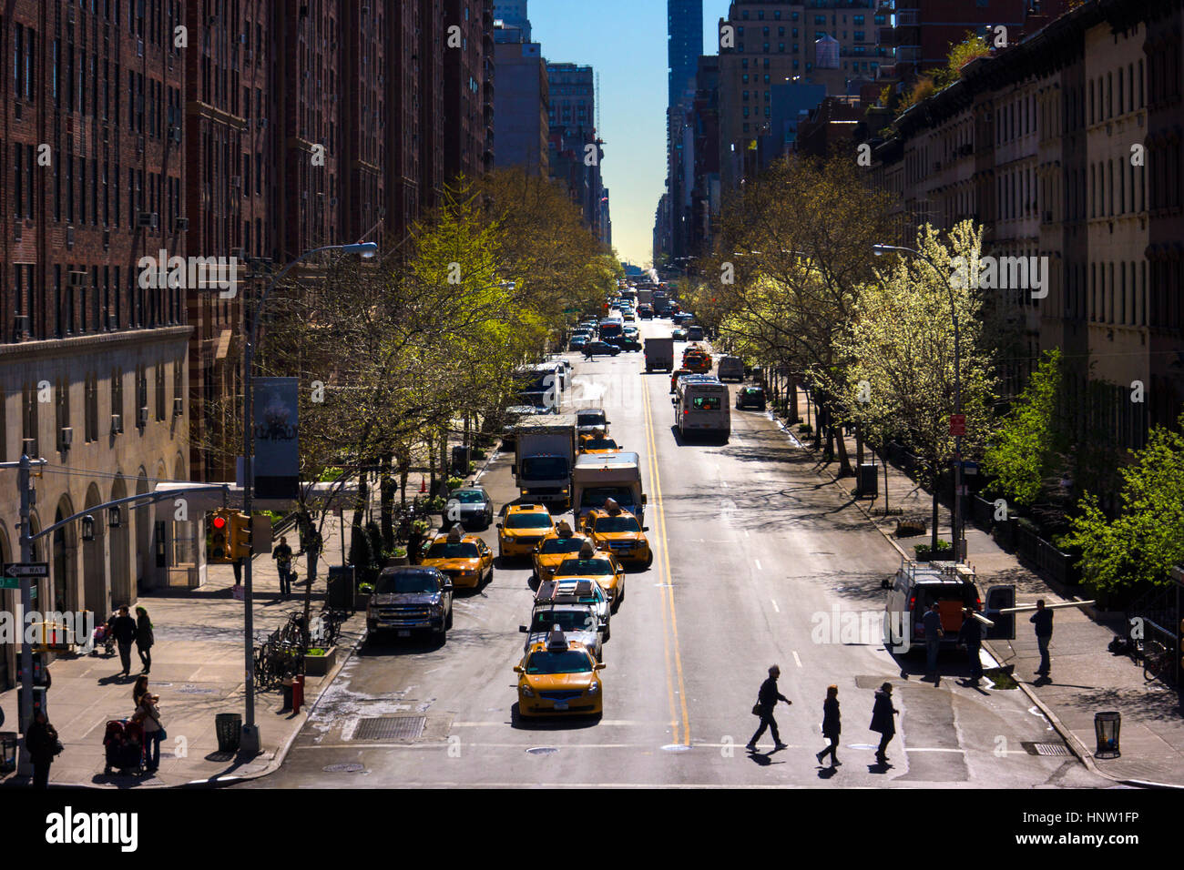 Rue bondée Banque D'Images