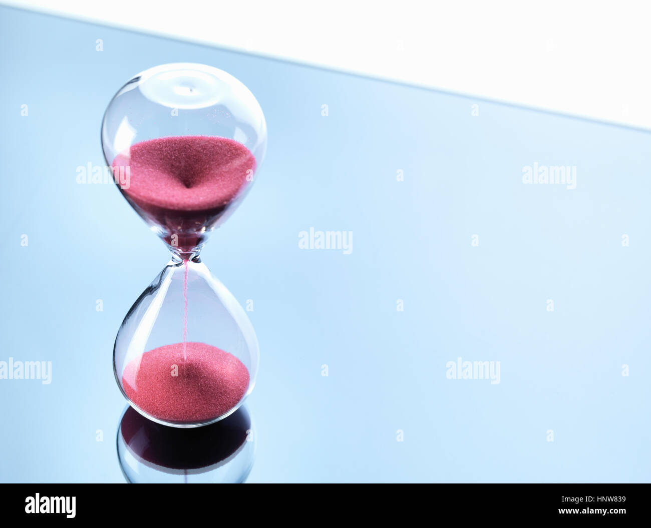 La mesure du temps Hourglass Banque D'Images