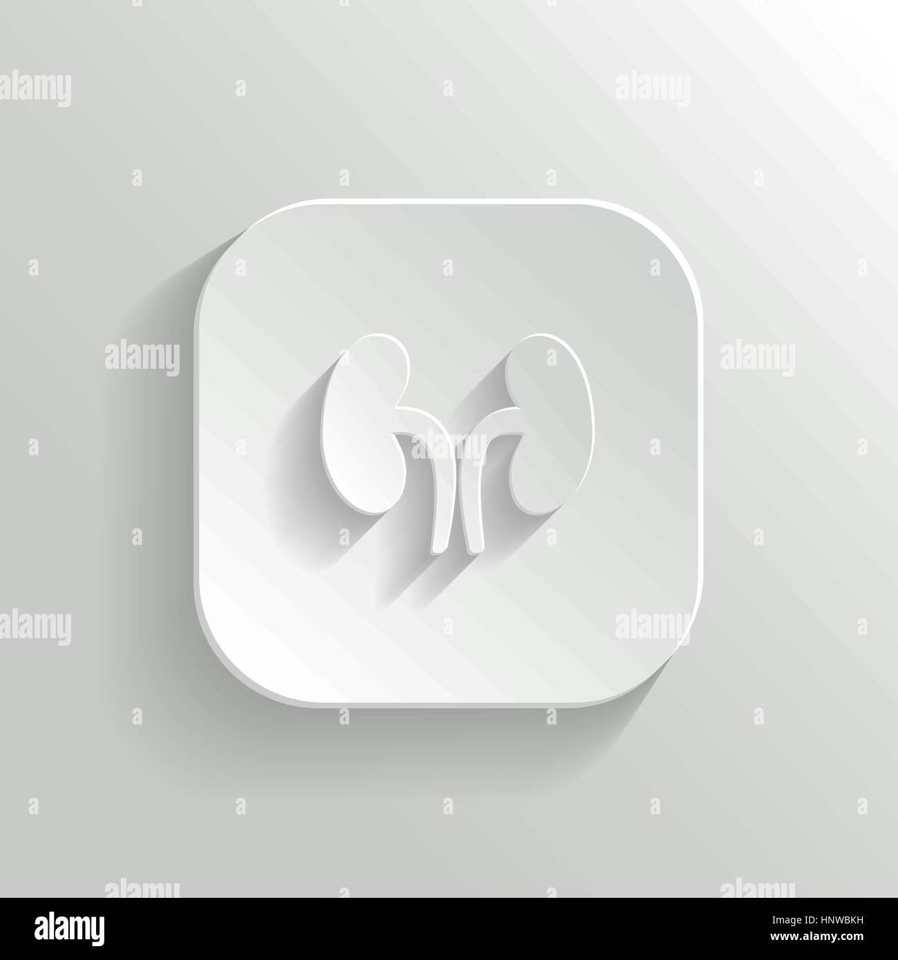 Reins - icône blanc bouton vecteur app avec ombre Illustration de Vecteur