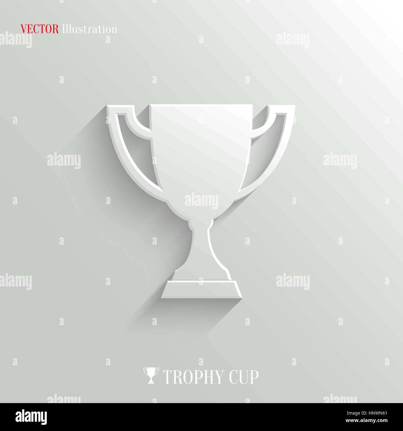 L'icône de la coupe trophée - vector illustration web, facile à coller n'importe quel arrière-plan Illustration de Vecteur